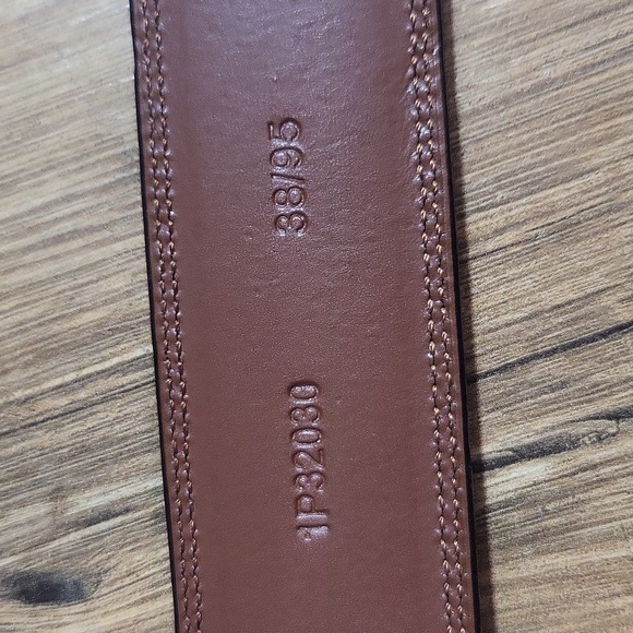 PERRY ELLIS Black portfolio #1P32030 Full Grain Cowhide Lined on Leather Belt - Picture 11 of 11